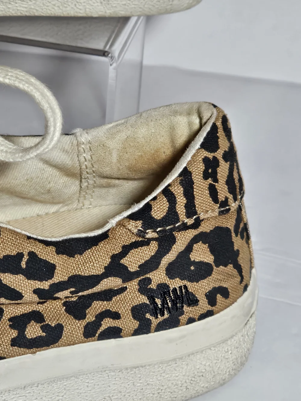 Madewell Women's Leopard Print Canvas Sneakers - Tan/Black